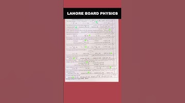 10th Class Physics Paper Lahore Board 2024