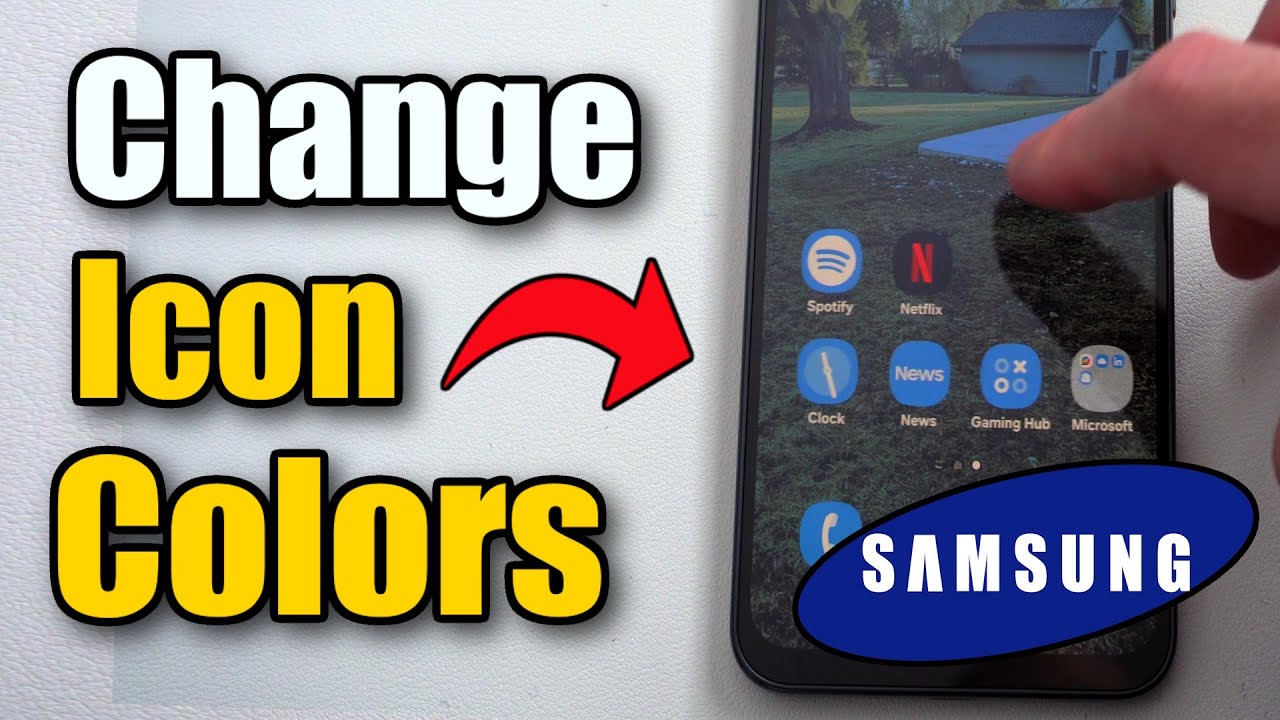 How to Change the icon Colors on Samsung Phone (Best Method) - YouTube