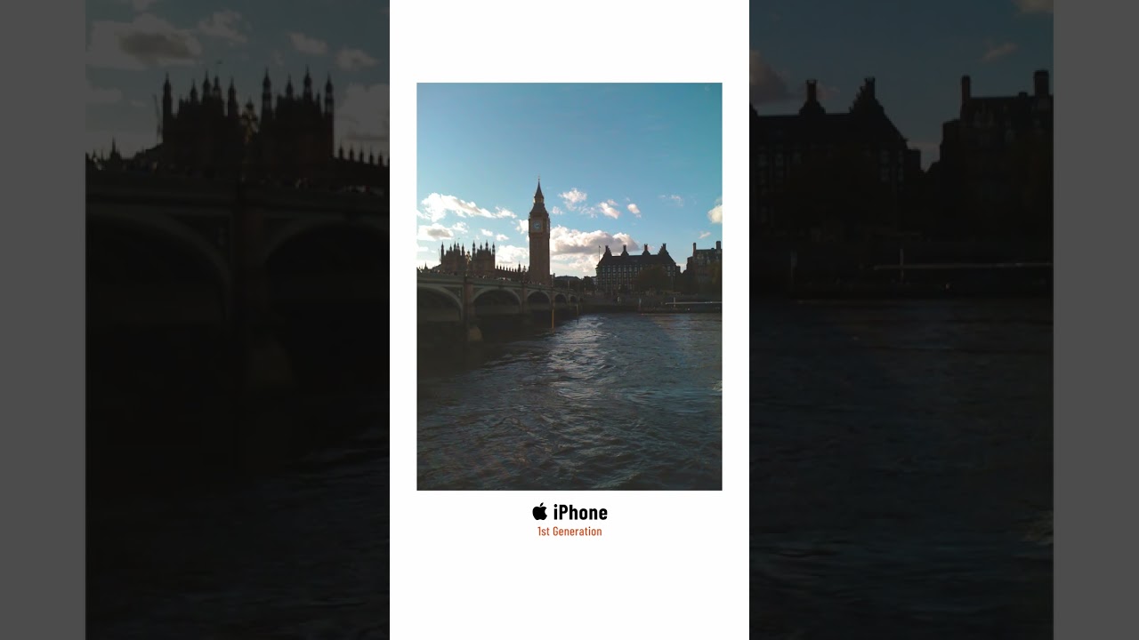 London, shot on the original iPhone from 2007 📱 #shorts #iphone #tech #retro #iphone2g