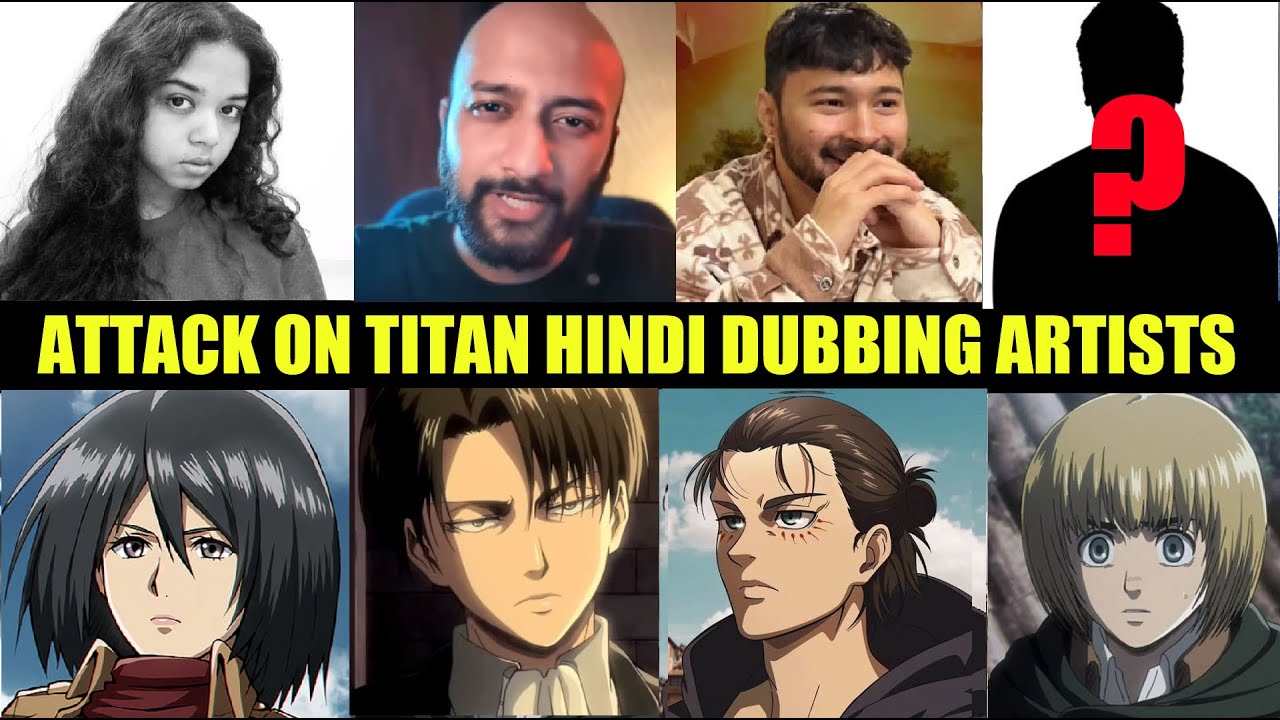 Attack On Titan OFFICIAL Hindi Dubbing ARTISTS | AOT Hindi Dub Voice ACTORS | Fact Theories