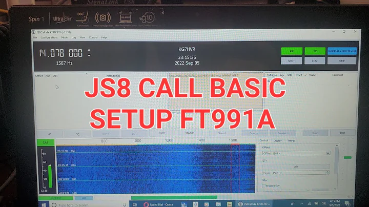 JS8 CALL BASIC SETUP FT991A