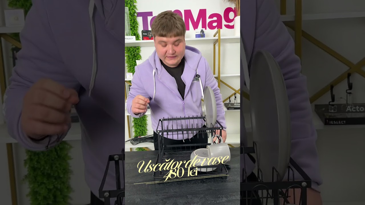 Uscător de vase metalic
