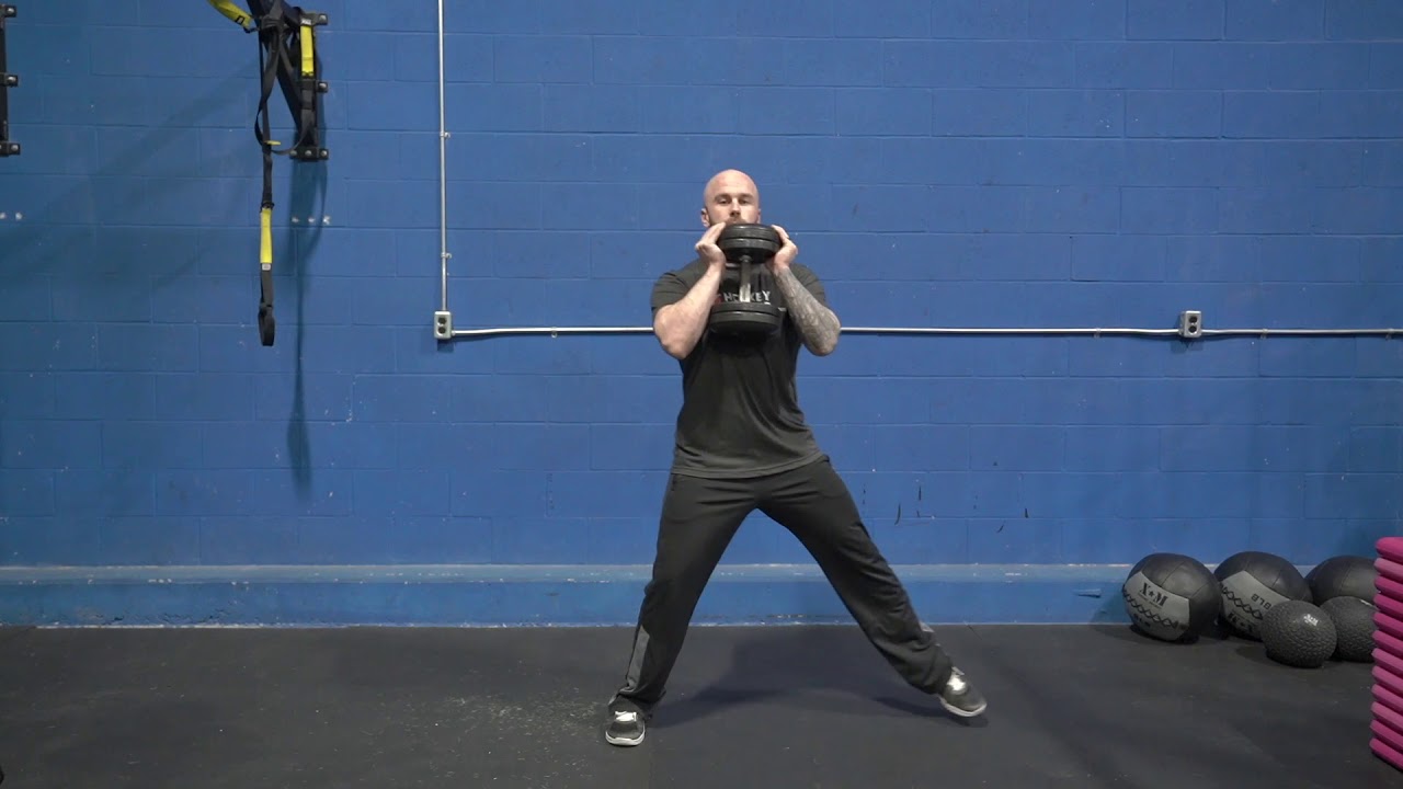 DB Goblet Lateral Lunge - YouTube