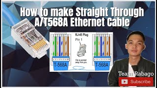 How to make DIY Straight Through A/T568A Ethernet Cable/ DIY  (Part 1)