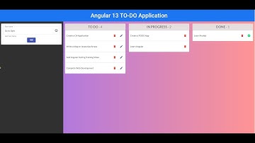 TODO Application in Angular 13 | Angular Project | Angular Material TODO App | Angular Drag & Drop