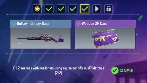 Call of Duty Mobile Kill 2 Enemies with Headshots Using Any Sniper Rifle in MP Match Task Complete