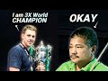 Very confident player thinks he can outclass the old efren reyes