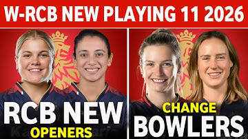 RCB New Playing 11 WPL 2026 | RCB New Changes Playing 11 ||