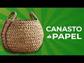 CANASTAS DE PAPEL cestería de papel