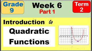 Grade 9 Math | Quadratic Relations and Functions in Real Life Situations Second term (Term 2) Week 6 News