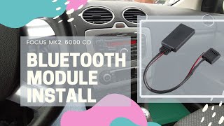 BLUETOOTH MODULE INSTALLATION FORD FOCUS MK2, C-MAX, MONDEO, FIESTA, 6000 CD ALIEXPRESS, SONY MK 3