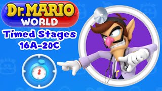 Dr. Mario World: Challenge Stages 16A-20C 3 Stars Without Doctor Skills / Stage Affecting Assistants