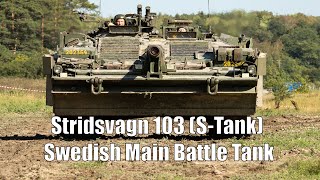 Stridsvagn 103 (S-Tank) 2nd Action Show And End Of The Day Activity - Arsenalen [4K]