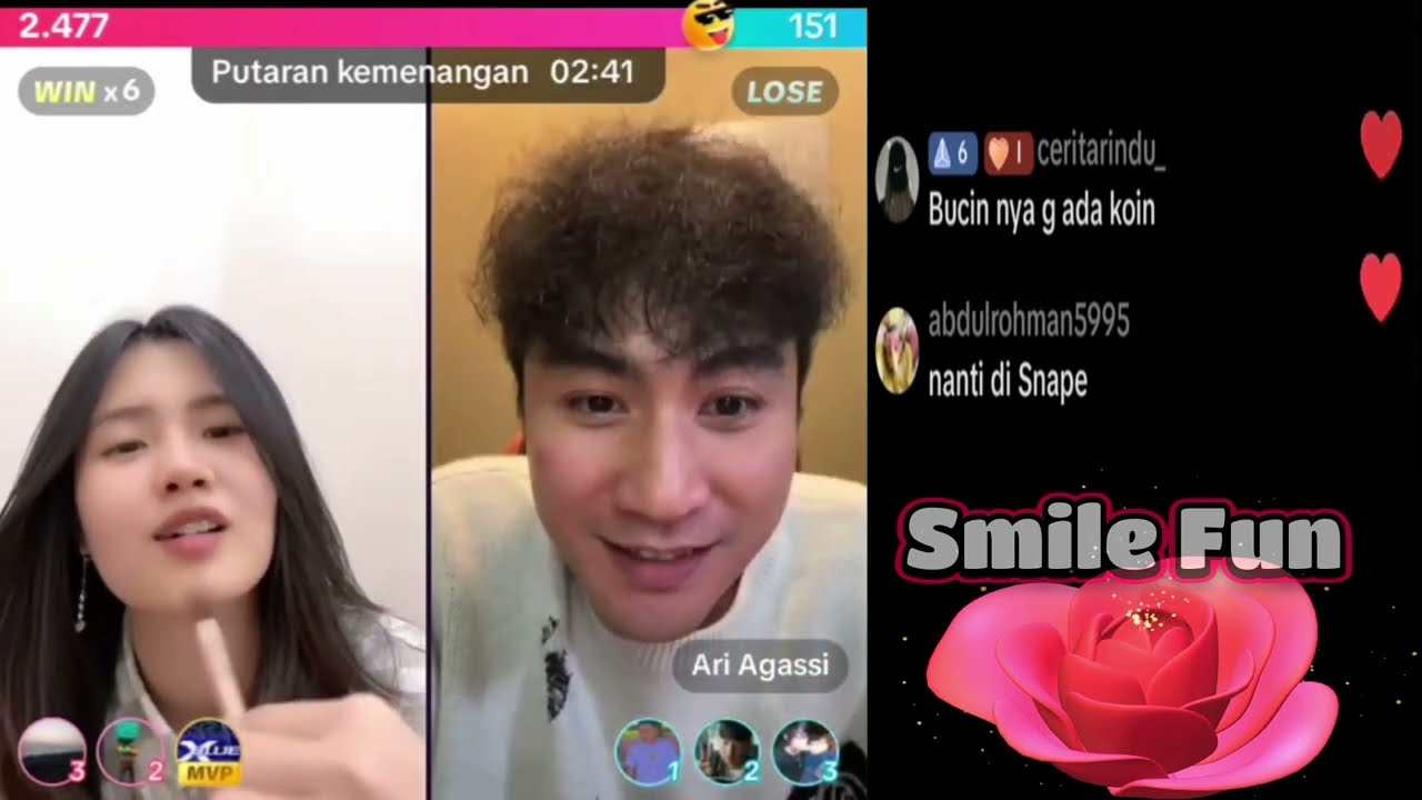 Fiki Naki Sengaja Muncul Tiba-Tiba Saat Ari Agassi dan Melissa Bersama DiLive