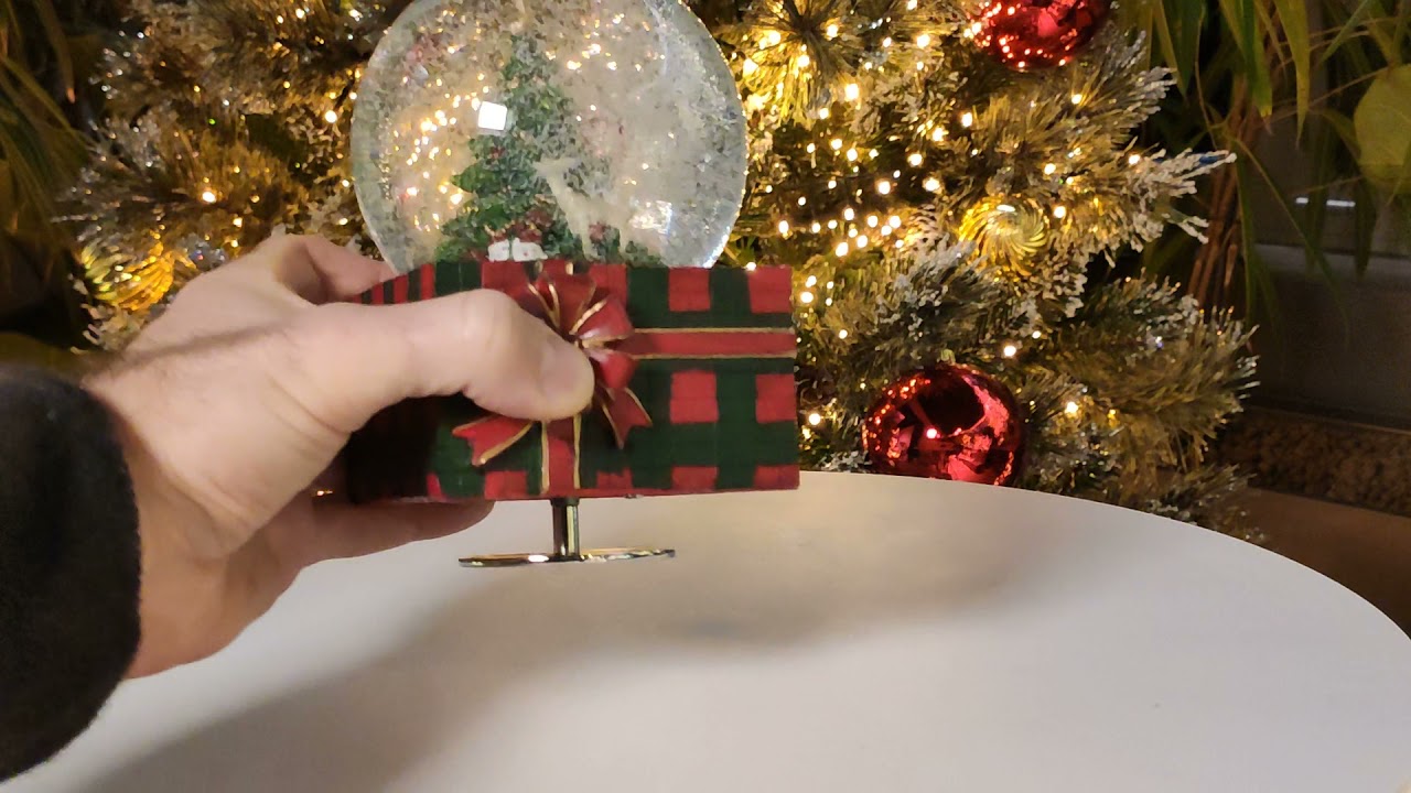 Carillon palla di natale albero di natale cerbiatto 15x10x10 - YouTube