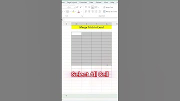How to Use Merge & Center in Excel | Keyboard Shortcut Trick #excel #tricks