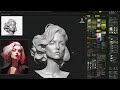 Happy zbrushing pinterest illustration girl