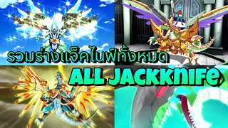 รวมร่างแจ็คไนฟ์ทั้งหมด All Jackknife (Buddyfight - Buddyfight Ace)