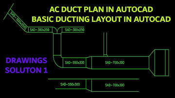 HOW TO DRAW AC DUCT IN AUTOCAD BASICS-AUTOCAD DUCT DRAWING-DRAWINGS SOLUTION-1