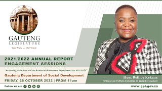 Social Development Portfolio Committee