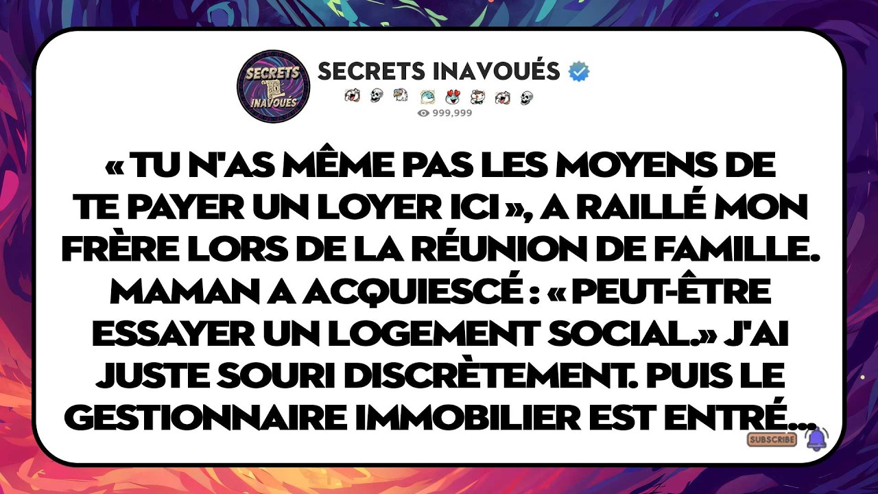 Mon Frère Disait Que Je N'avais Pas Les Moyens, Alors Je L'ai Expulsé Du Bâtiment.