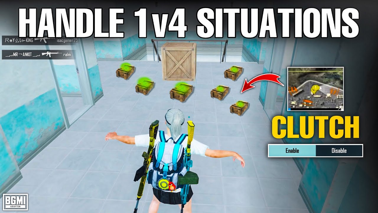 HOW TO HANDLE 1v4 FIGHT SITUATIONS IN BGMI/PUBGM🔥BEST TIPS AND TRICKS TO BE PRO PLAYER MEW2