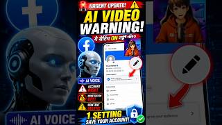Facebook AI Video Warning! ये Setting ON करो 😱 #facebooktips #youtubeshorts
