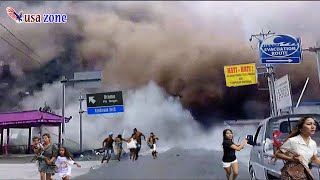 🔥Horrible: Live footage of Tonga volcanic eruption that produced the most extreme Storms & lightning