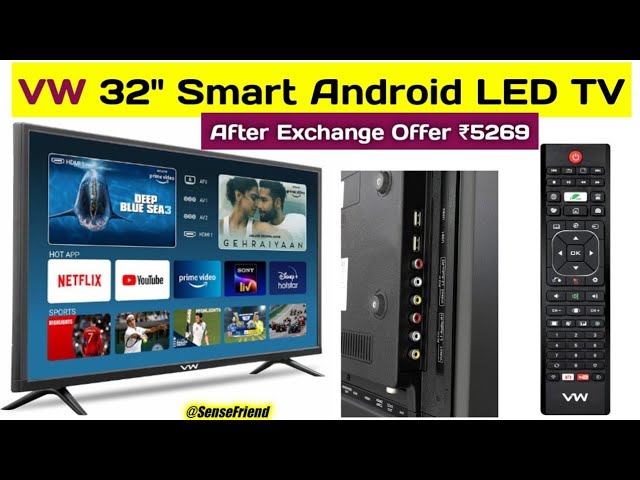 VW Smart Android 32 Inches Smart LED TV with Remote Control at best price -  YouTube