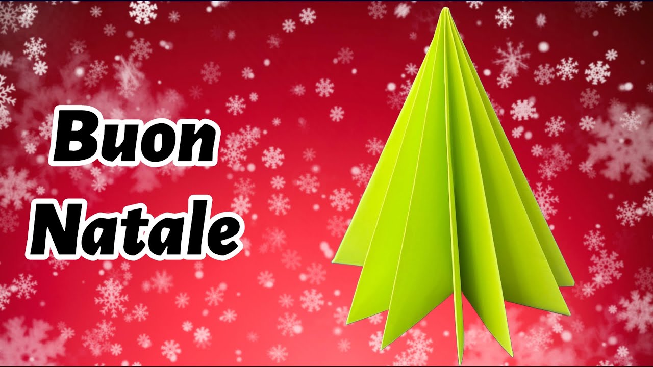 Albero di Natale Origami | Come Fare un Albero di Natale di carta | Artigianato di Natale