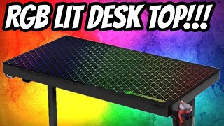 A Desk with RGB Lights On Top? Eureka Ergonomic GTGI43