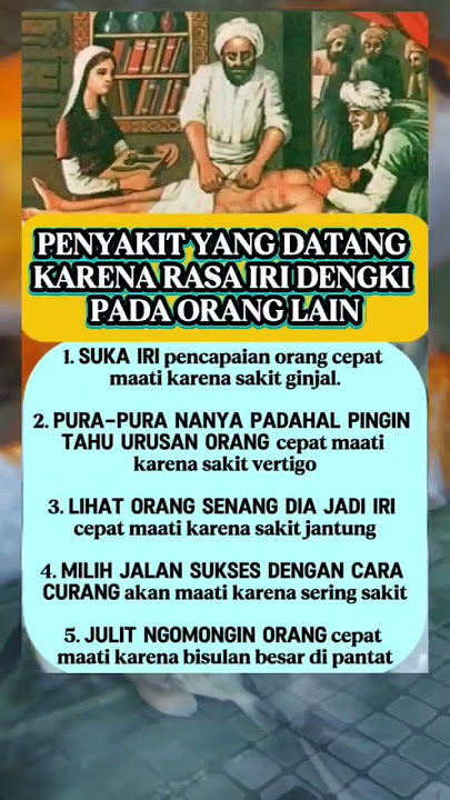 saakit yang datang karena irii dan deengkii #katakatabijak #ilmukasunyatan #ilmurumahtangga