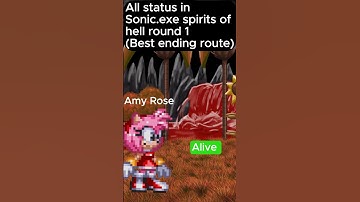 All status in sonic.exe spirits of hell round 1 (Best ending route)