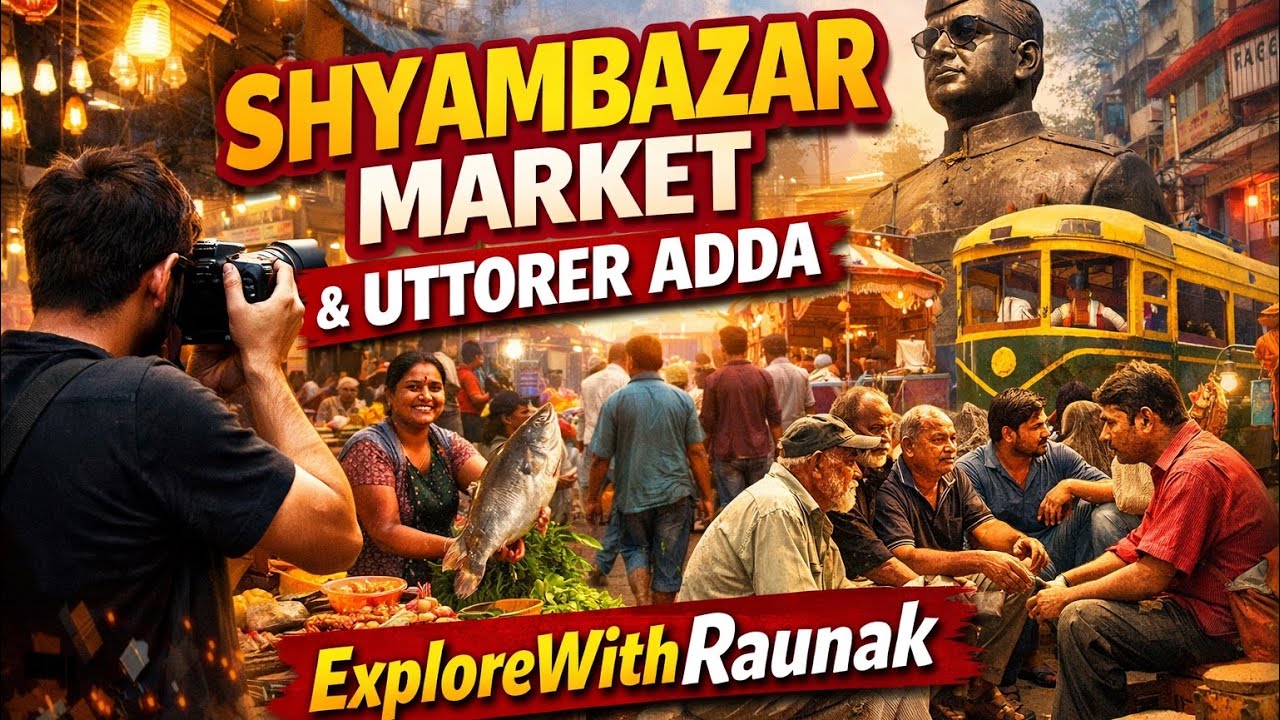 Exploring Shyambazar Market Kolkata 🇮🇳 | Real Street Life in India | Travel Vlog | ExploreWithRaunak