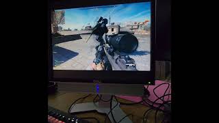 testing dell 1907FPT playing #callofduty #warzone2 19" office monitor