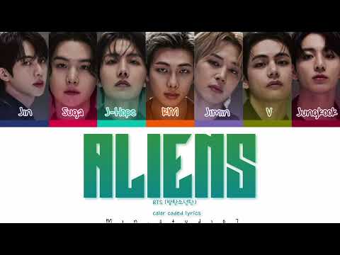 BTS (방탄소년단) 'ALIENS' (Official color coded lyrics lyrics video]