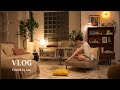 VLOG_夜のひとり時間でマインドリセット, 雨の日の家時間, マフィンづくり, 本好きの日常｜Time alone at night for chill & fun