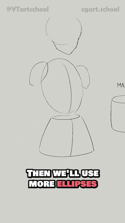 The SIMPLEST way to construct the body ✏️ #drawingtips #learntodraw #anatomydrawing