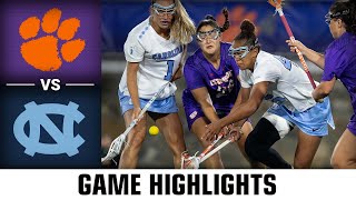 Clemson vs. North Carolina Women's Lacrosse Championship Highlights (2023) (Quarterfinal Round)