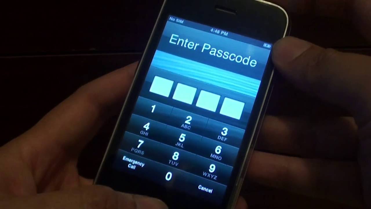 How To Unlock Iphone 2g Passcode