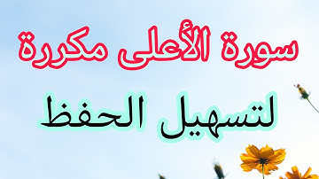 سورة الأعلى مكررة 10 مرات ـ كيف تحفظ القرآن الكريم بسهولة ويسر The Noble Quran