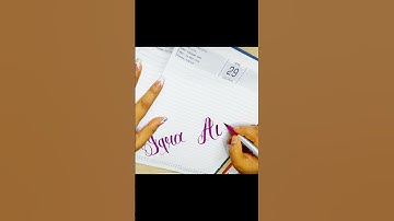 "Iqra & Ayat" Cursive Handwriting✍️ #shorts #trending #viral #lettering #calligraphy #cursivewriting