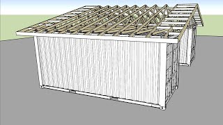 Building a Roof Over Shipping Containers - Part 1 - Feat. Music By Barret and Medeek Extensions