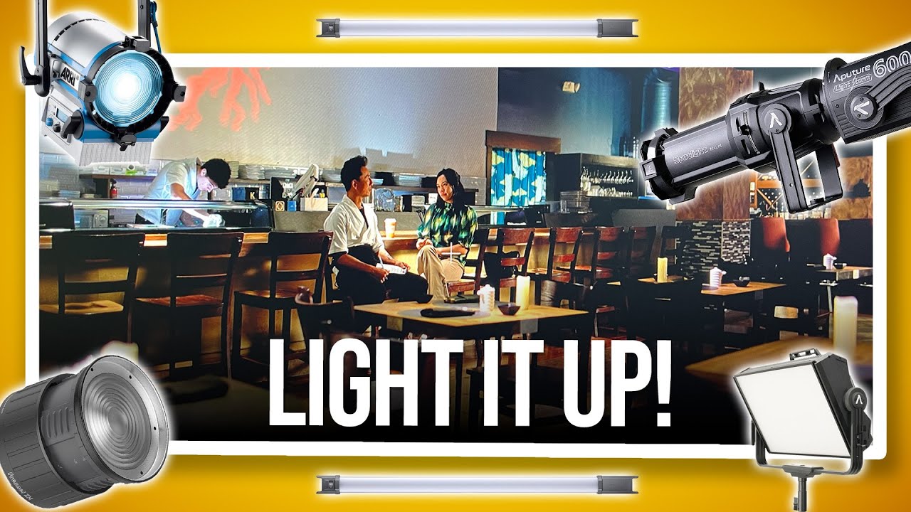 Lighting a Restaurant Scene Tutorial with simple lights