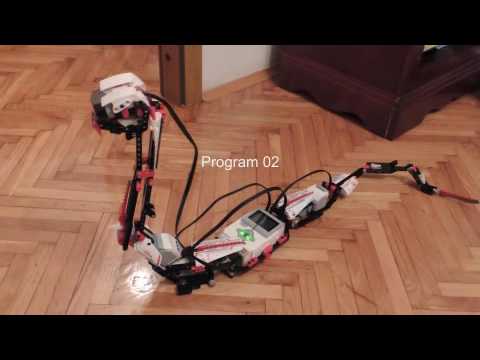 Lego Mindstorms R3ptar programs 02 and 04 - YouTube