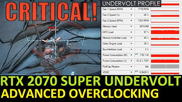 RTX 2070 Super Undervolting + OC: Lower Power, Lower Noise, Higher Performance