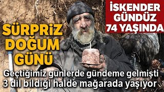 40 Yıldır Mağarada Yaşayan İskender Gündüz'e Sürpriz Doğum Günü