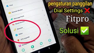 Solusi Masalah Pengaturan Wallpaper Fitpro ✅️ | No: Pengaturan Panggilan / Dial Settings ❌️