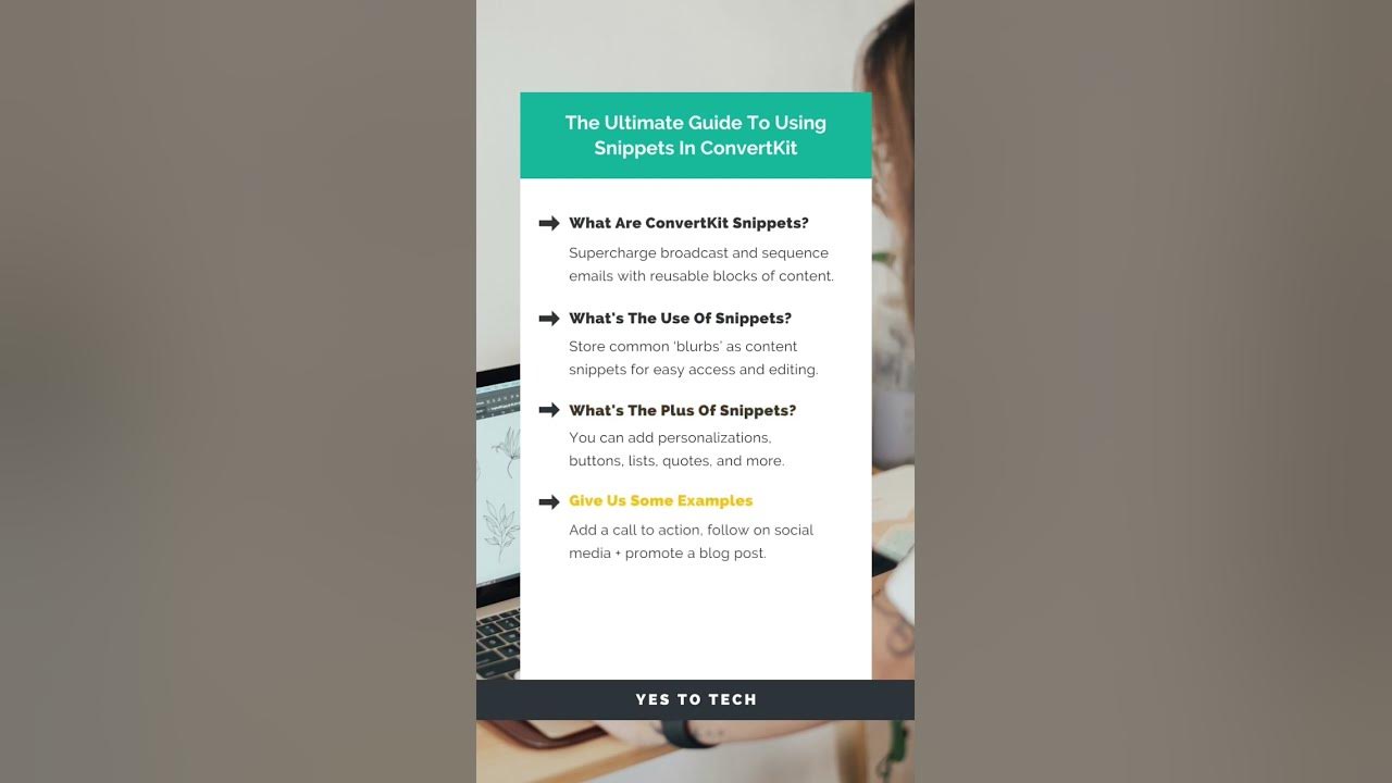 The Ultimate Guide To Using Snippets In ConvertKit YouTube