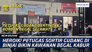 Heroik! Petugas Sortir Gudang di Binjai Bikin Kawa